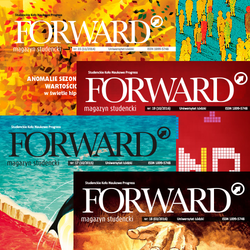 Magazyn Forward projekty okładki
